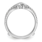 14K White Gold 1/3 carat Diamond Complete Ring Guard
